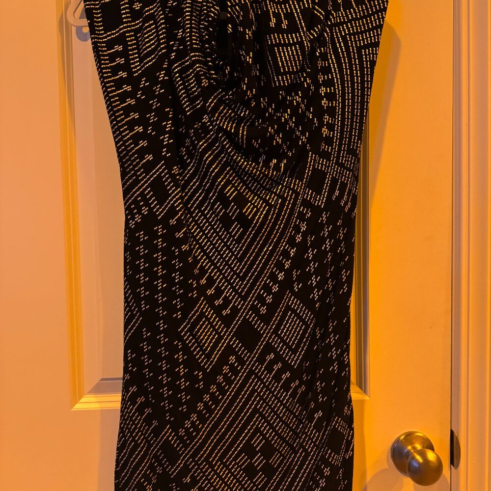 Melodia Designs Faux Assuit Shakti Hooded Top Black & Gold